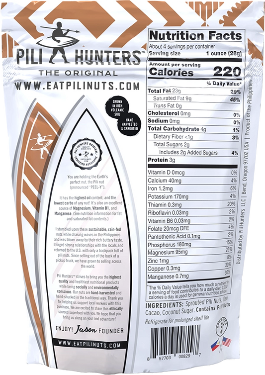 Pili Hunters Raw Cacao Pili Nuts ~