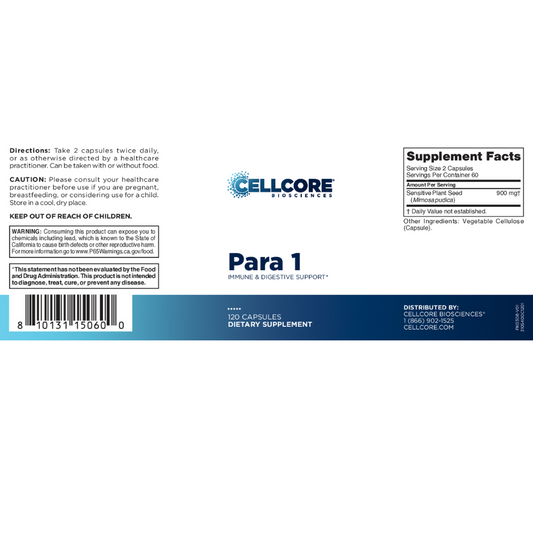 Para 1 Cellcore 120 caps