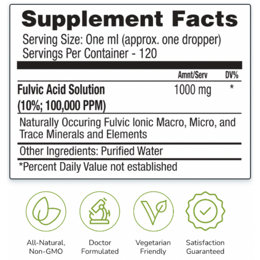 Fulvic 400X 4 oz. ~