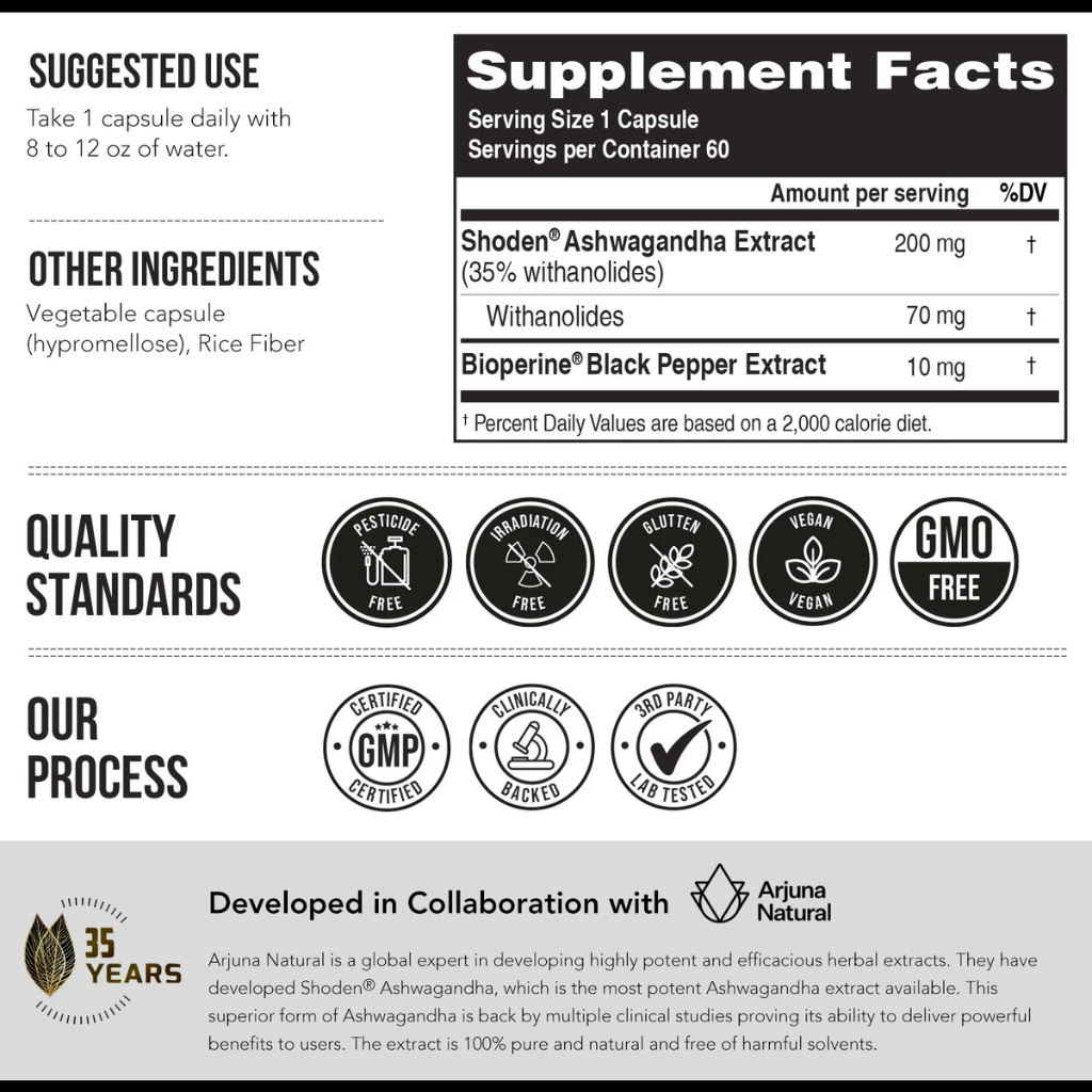 Ashwa-70™ Ashwagandha Extract Size 60 Caps ~