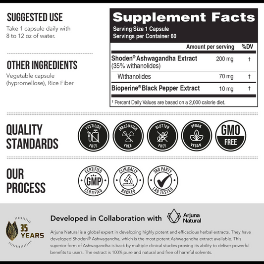 Ashwa-70™ Ashwagandha Extract Size 60 Caps ~