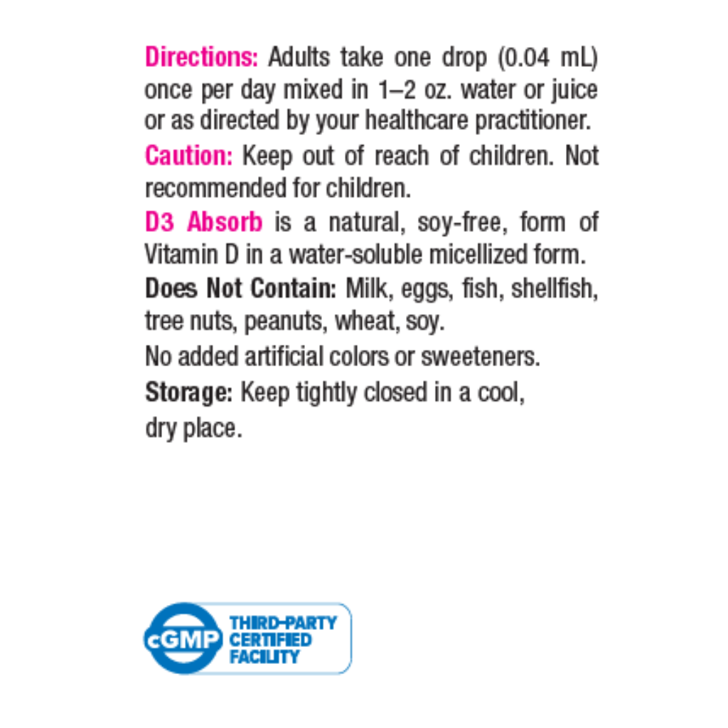 D3 Absorb (1oz)