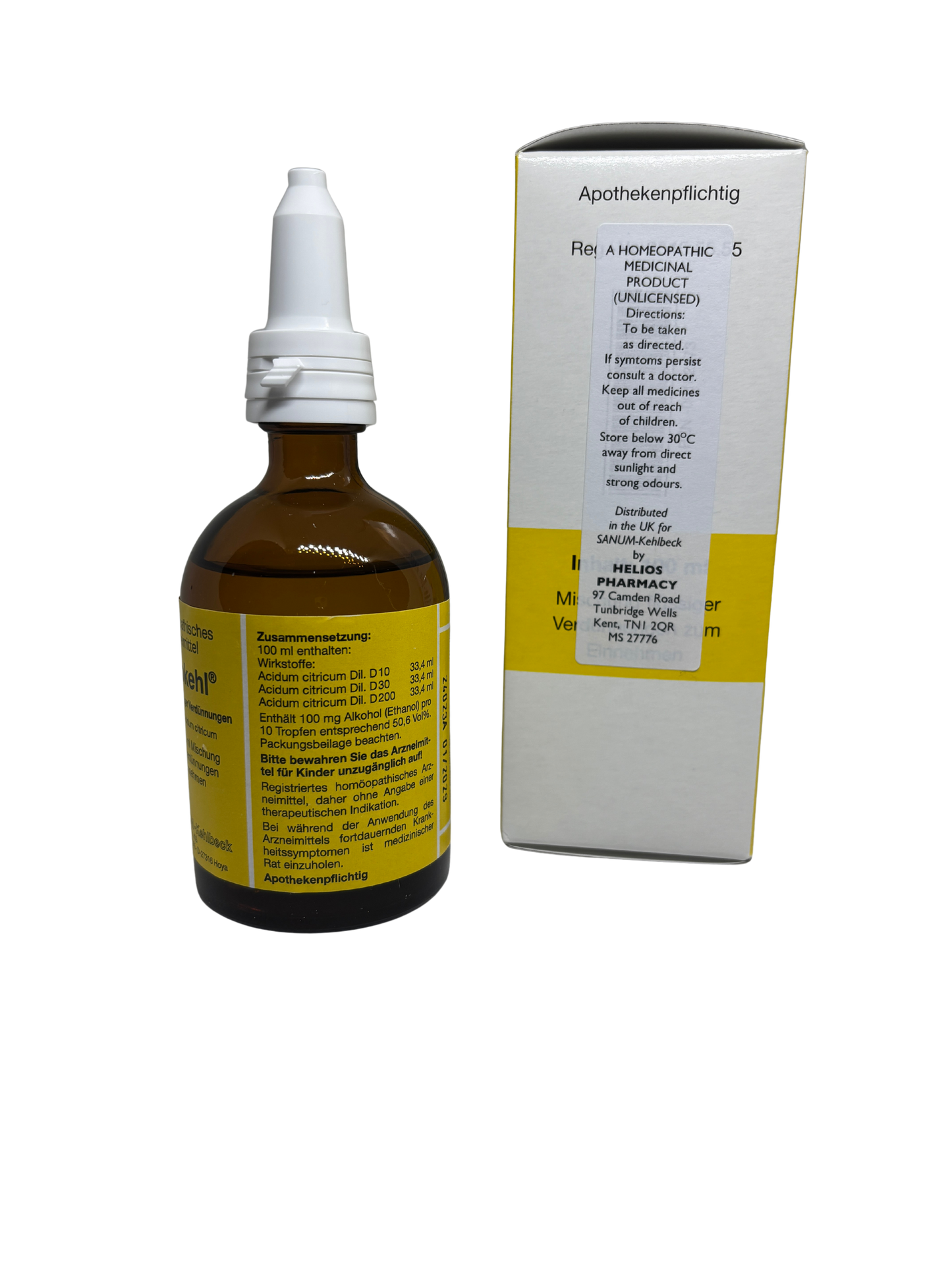 Sanum-CITRO (Citrokehl) drops 100ml (Pleo-Citro Replacement)