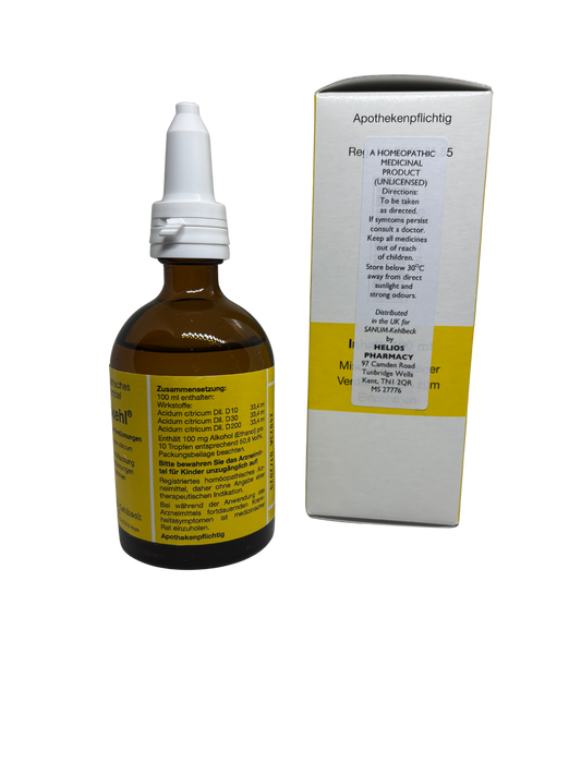 Sanum-CITRO (Citrokehl) drops 100ml (Pleo-Citro Replacement)
