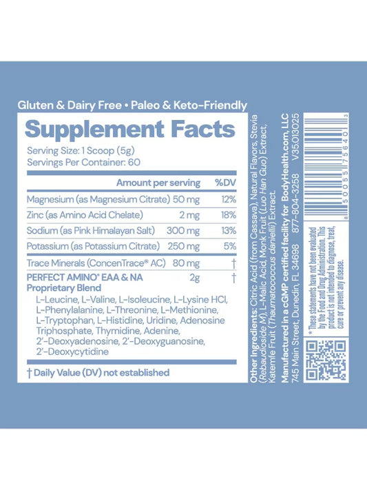 PerfectAmino Electrolytes Mixed Berry 11oz