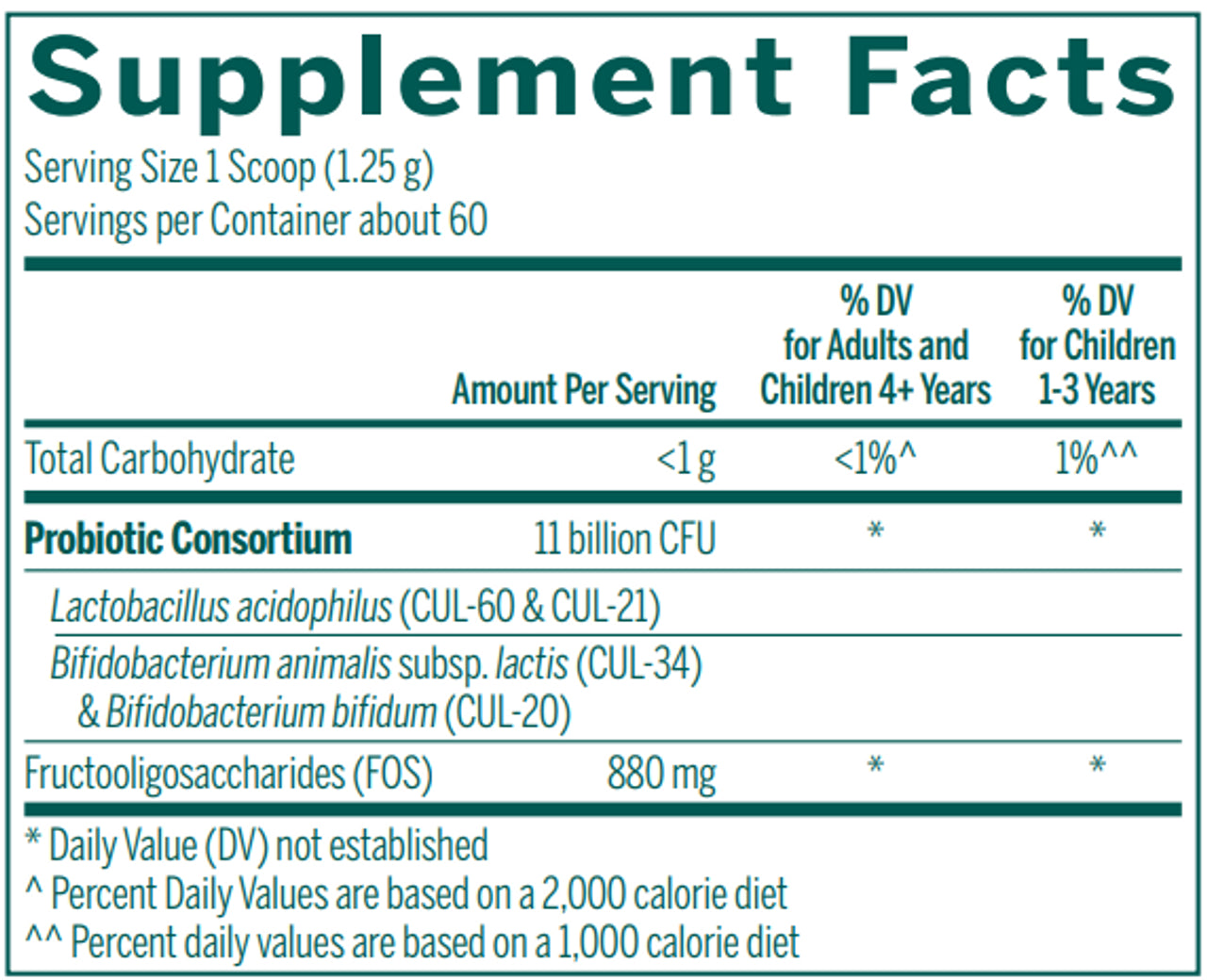 HMF Probiotic Powder 60 Grams