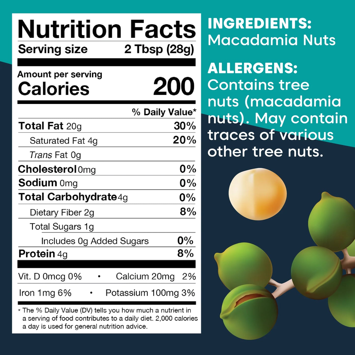 Macadamia Nut Butter - Raw 8 oz