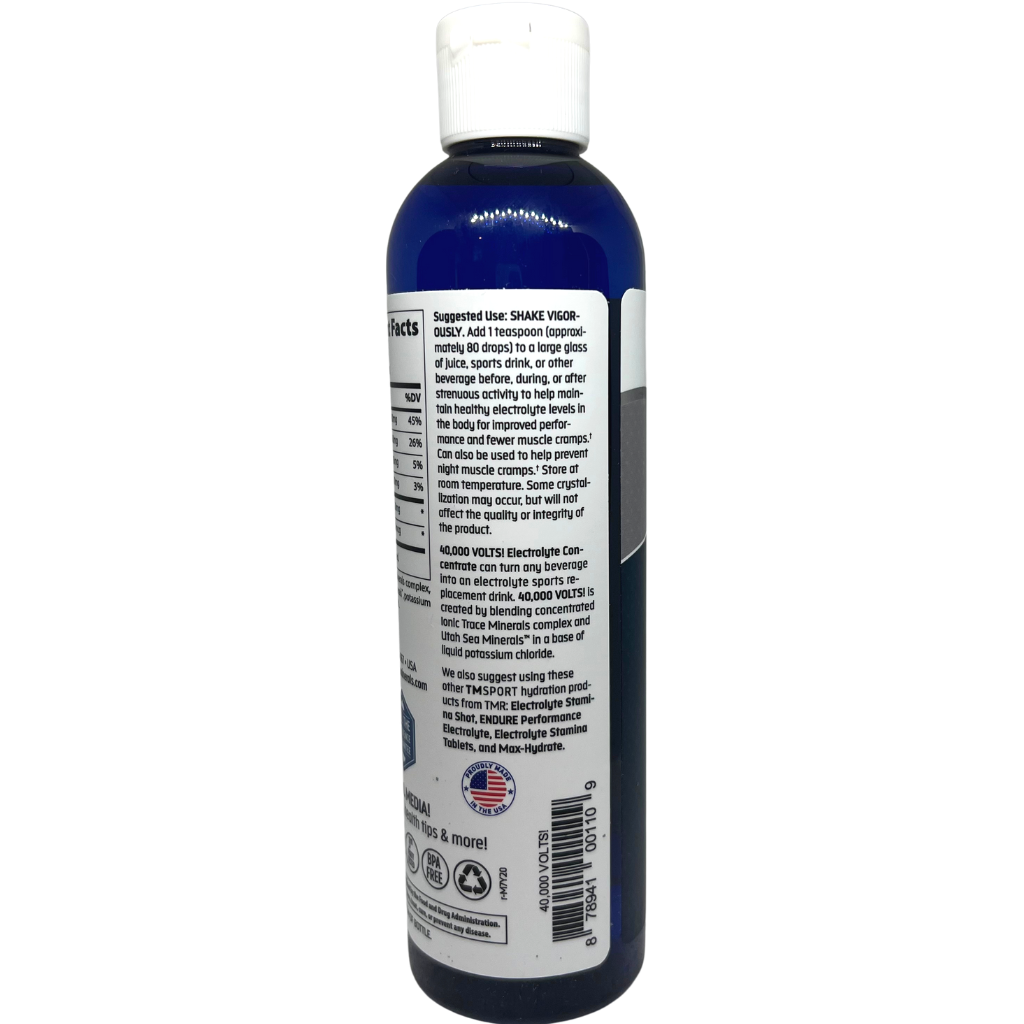 Trace Minerals 40,000 Volts Electrolyte Concentrate 8oz ~