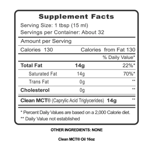 Clean MCT Oil