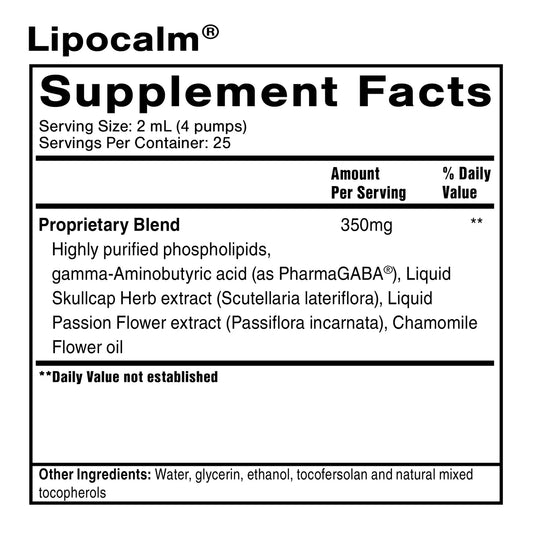 Lipocalm Quicksilver Scientific ( NeuroCalm replacement )