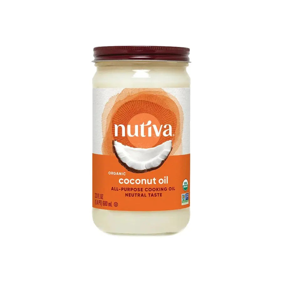 Nutiva Organic All-Purpose Coconut Oil 23 fl. oz. glass jar