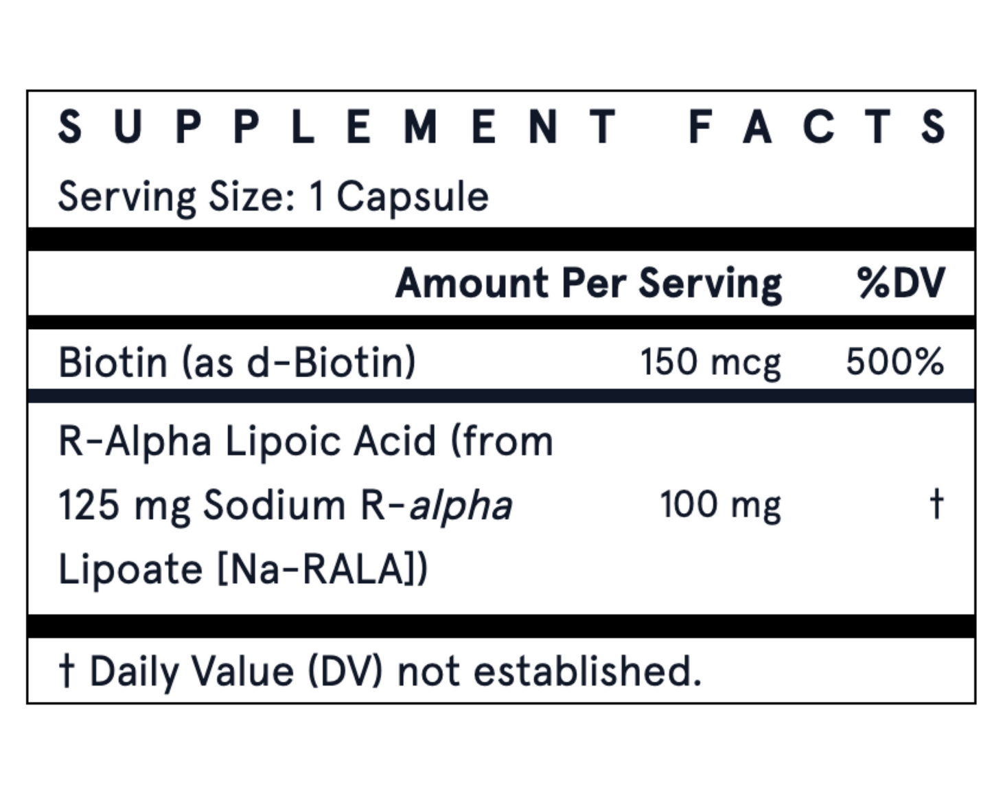 Alpha Lipoic Acid (R-ALA) 100mg 60 caps