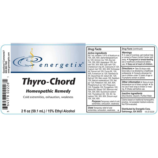 Thyro-Chord | Homeopathic Remedy | Energetix