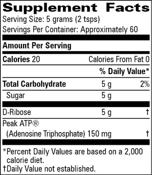 Peak ATP w/ D-Ribose