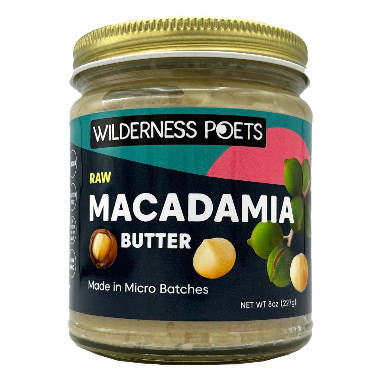 Macadamia Nut Butter - Raw 8 oz