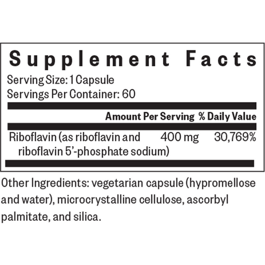 Riboflavin 60 caps