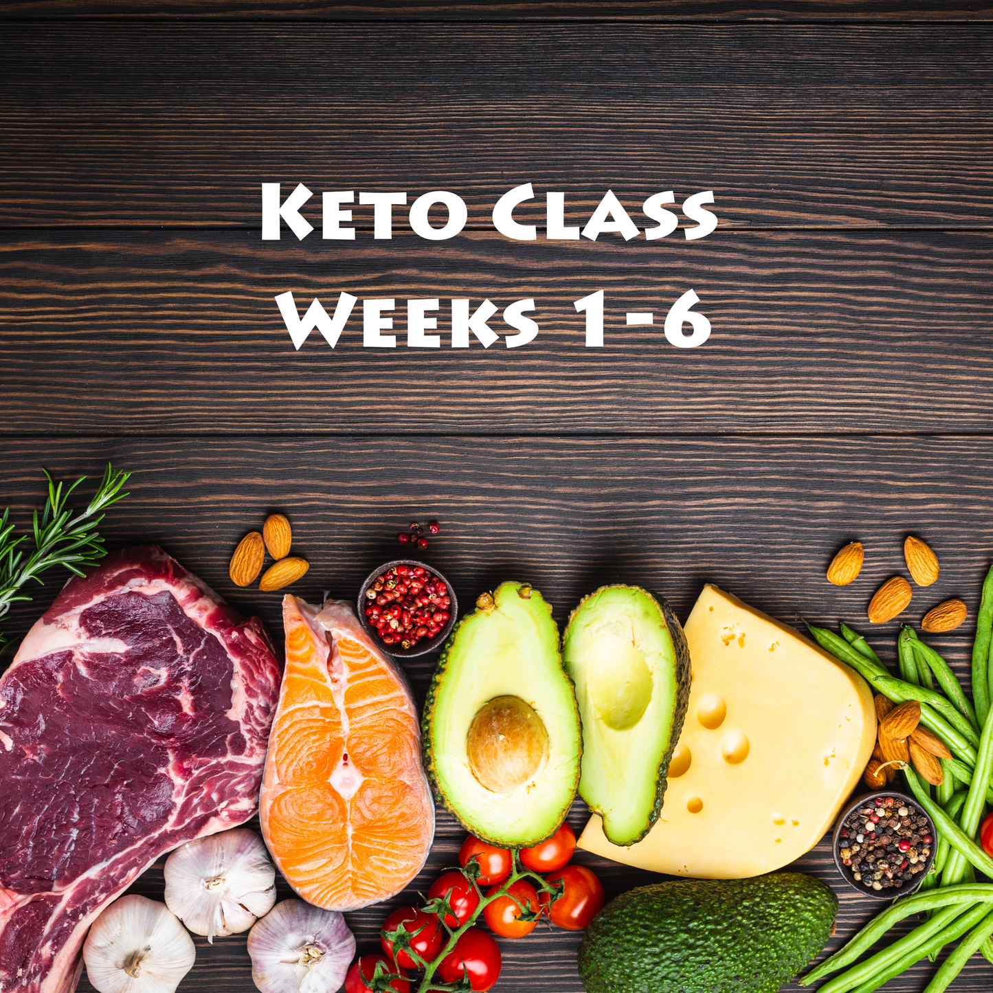 Keto Classes 1-6: All 6 Weeks—Onwards to Keto Program