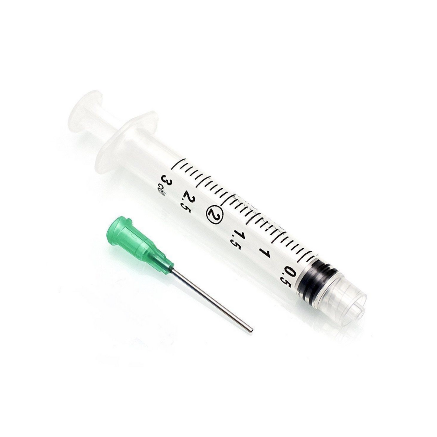 Single  (3) ml Luer Lock Syringe plus needle