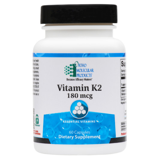 Ortho Molecular Vitamin K2 60 caps (K2 as Menaquinone-7 (MK-7, MenaQ7®PRO)